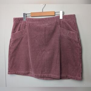 A.N.A A New Approach Plus Size Mini Skirt Old Pink Color 100% Cotton Size 18